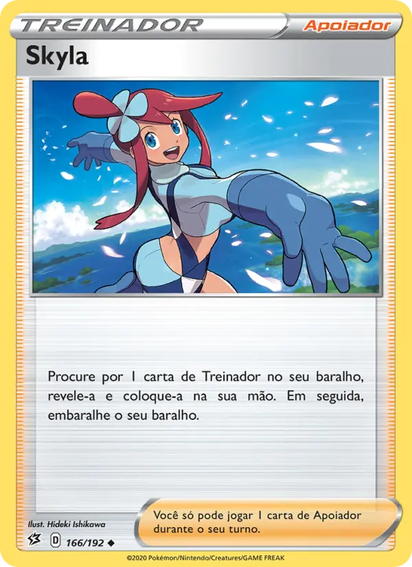 Carta Skyla, número 166/192 da coleção Rixa Rebelde