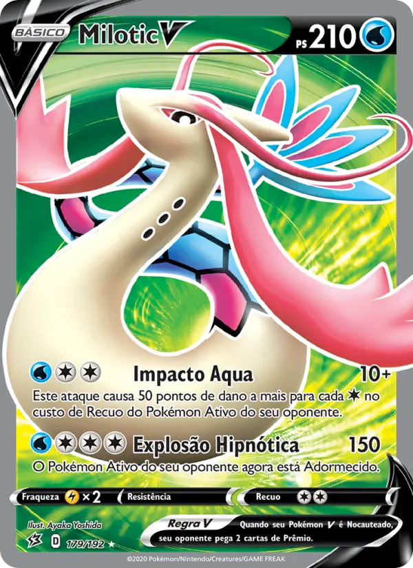 Carta Milotic V, número 179/192 da coleção Rixa Rebelde
