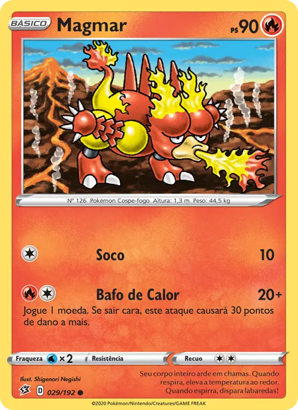 Carta Magmar, número 29/192 da coleção Rixa Rebelde