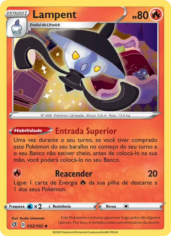 Carta Lampent, número 32/192 da coleção Rixa Rebelde