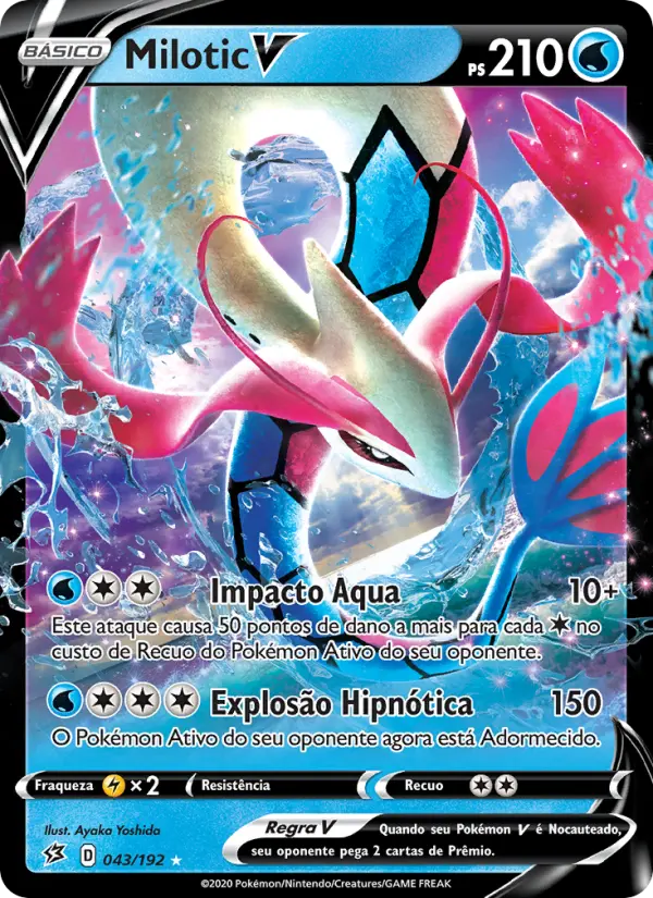 Carta Milotic V, número 43/192 da coleção Rixa Rebelde