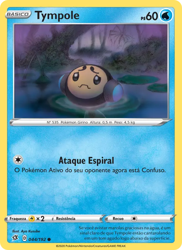 Carta Tympole, número 44/192 da coleção Rixa Rebelde
