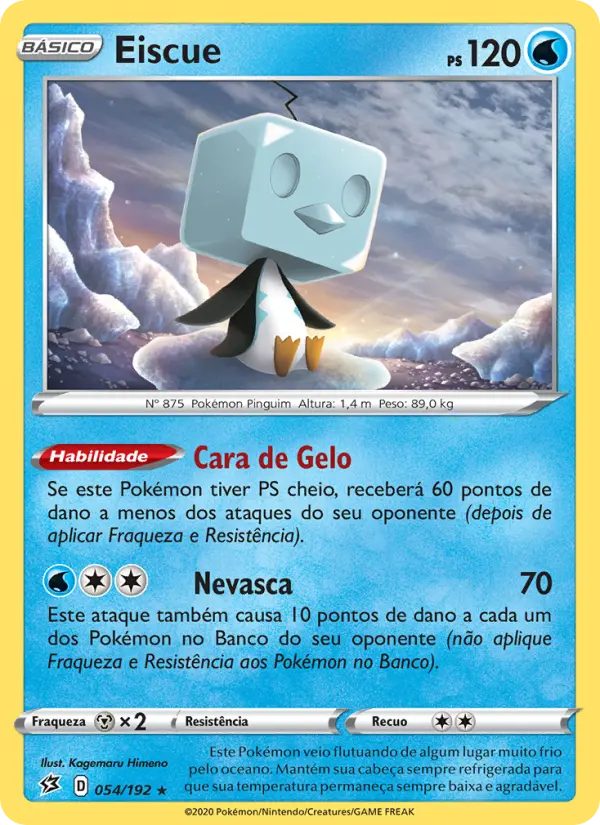 Carta Eiscue, número 54/192 da coleção Rixa Rebelde