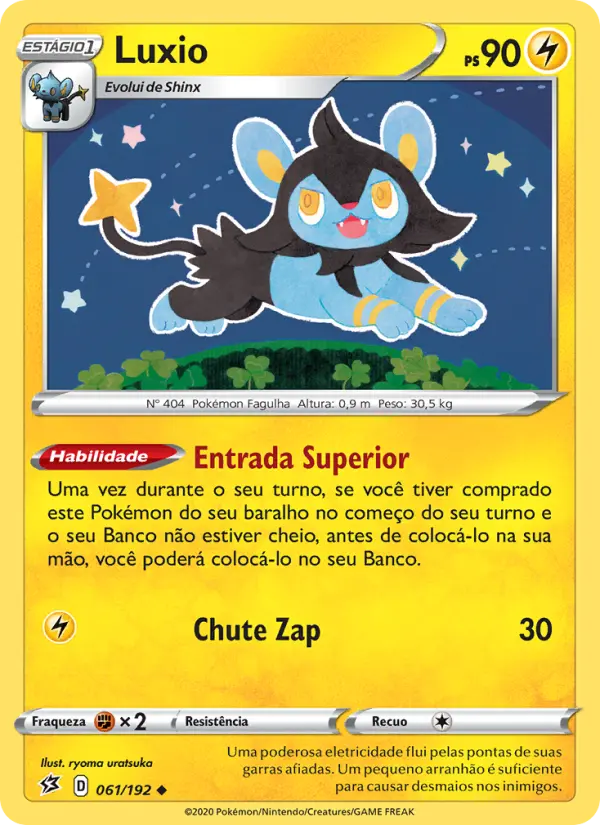 Carta Luxio, número 61/192 da coleção Rixa Rebelde