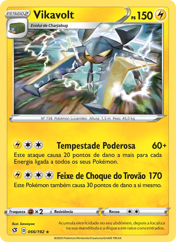 Carta Vikavolt, número 66/192 da coleção Rixa Rebelde