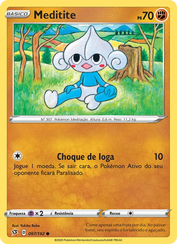 Carta Meditite, número 97/192 da coleção Rixa Rebelde