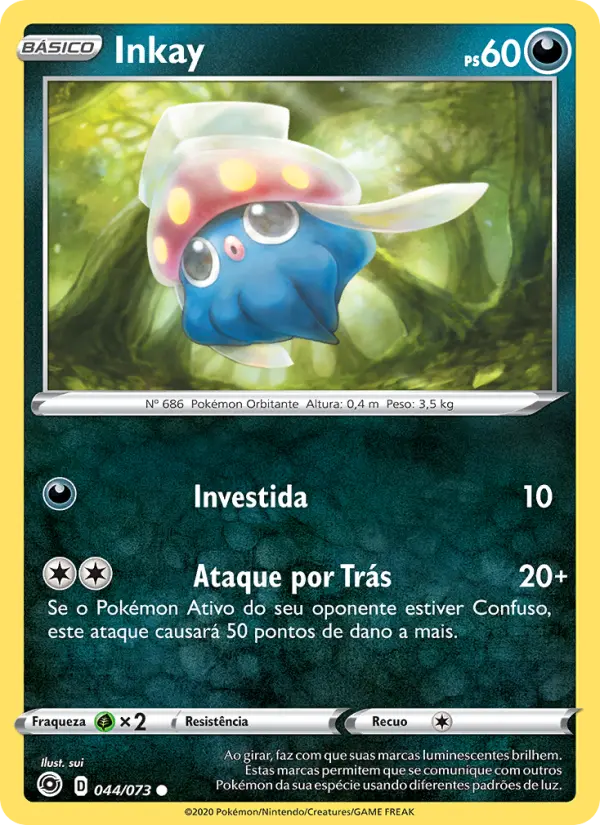 Carta Inkay, número 44/73 da coleção Caminho do Campeão
