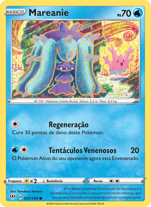 Carta Mareanie, número 51/189 da coleção Escuridão Incandescente