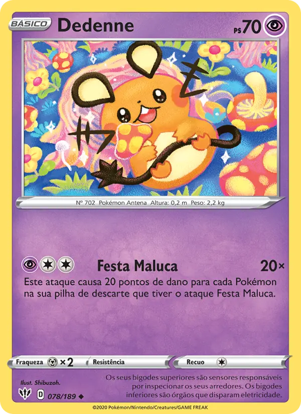 Carta Dedenne, número 78/189 da coleção Escuridão Incandescente