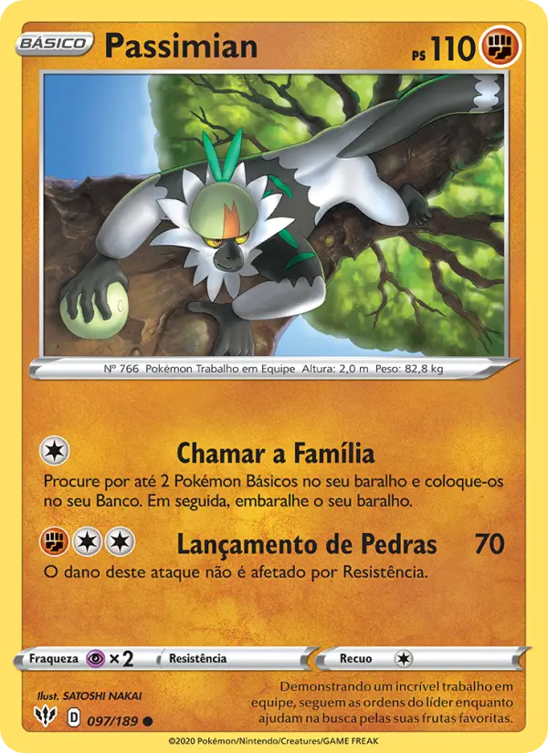 Carta Passimian, número 97/189 da coleção Escuridão Incandescente