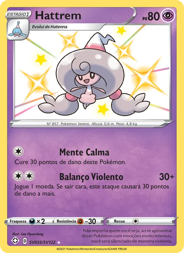 Carta Hattrem, número SV055/122 da coleção Destinos Brilhantes Cofre Brilhante