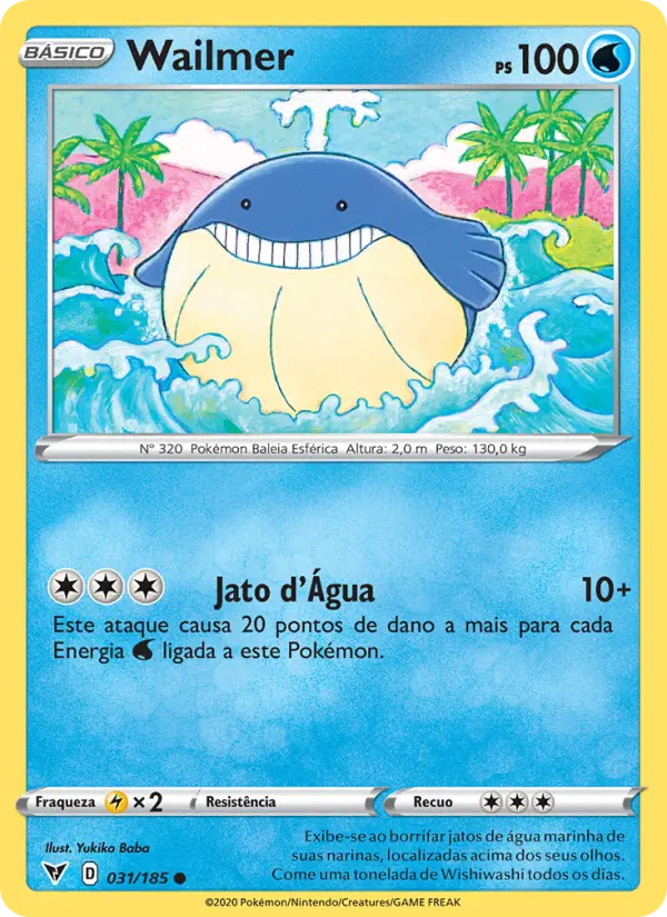 Carta Wailmer, número 31/185 da coleção Voltagem Vívida