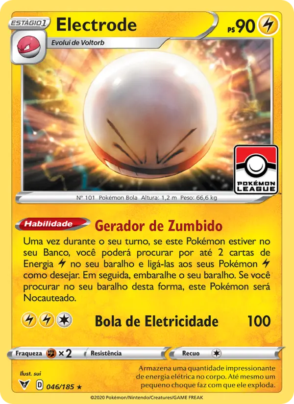 Carta Electrode, número 46/185 da coleção Voltagem Vívida