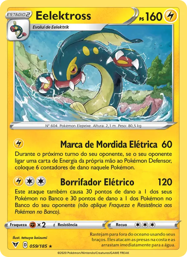 Carta Eelektross, número 59/185 da coleção Voltagem Vívida