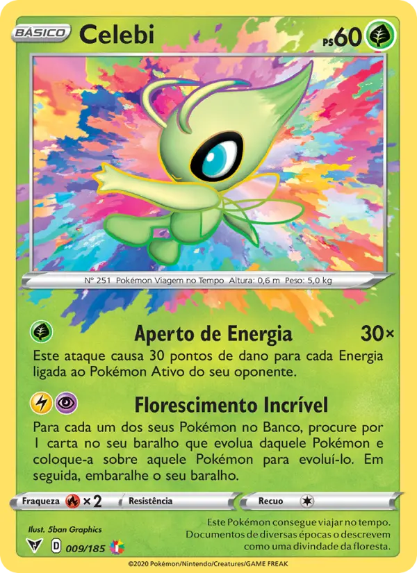 Carta Celebi, número 9/185 da coleção Voltagem Vívida