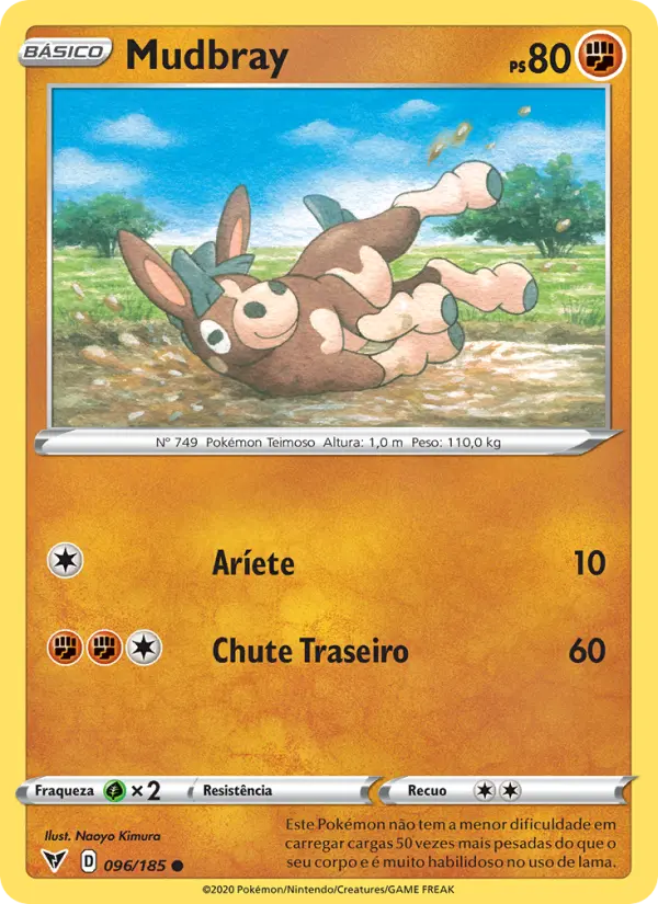 Carta Mudbray, número 96/185 da coleção Voltagem Vívida