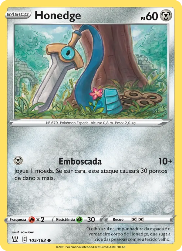 Carta Honedge, número 105/163 da coleção Estilos de Batalha