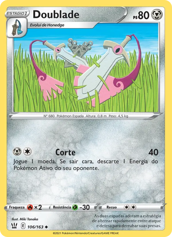 Carta Doublade, número 106/163 da coleção Estilos de Batalha