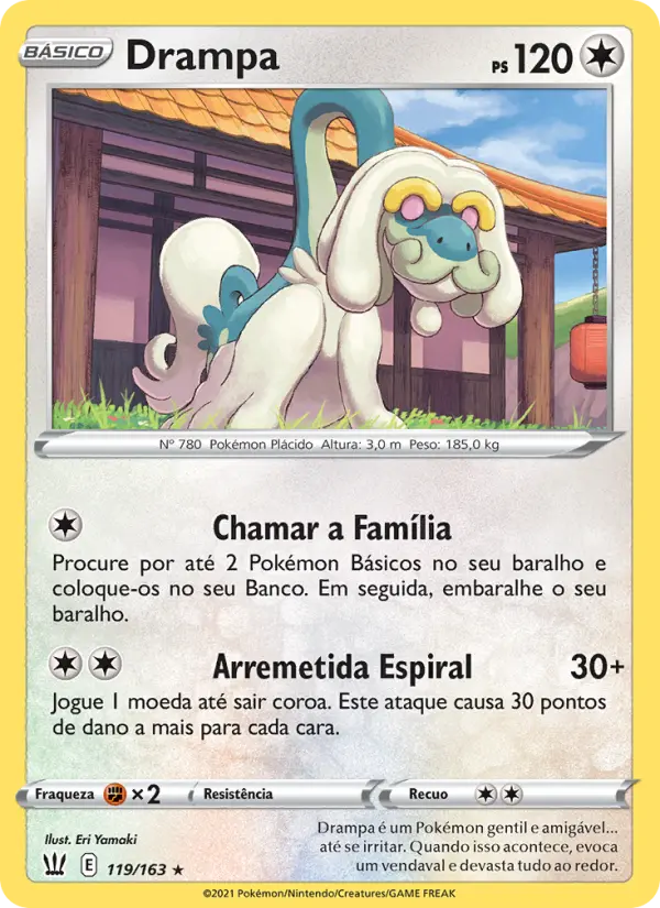 Carta Drampa, número 119/163 da coleção Estilos de Batalha