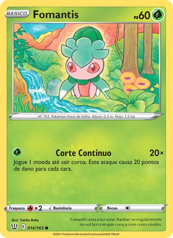 Carta Fomantis, número 14/163 da coleção Estilos de Batalha