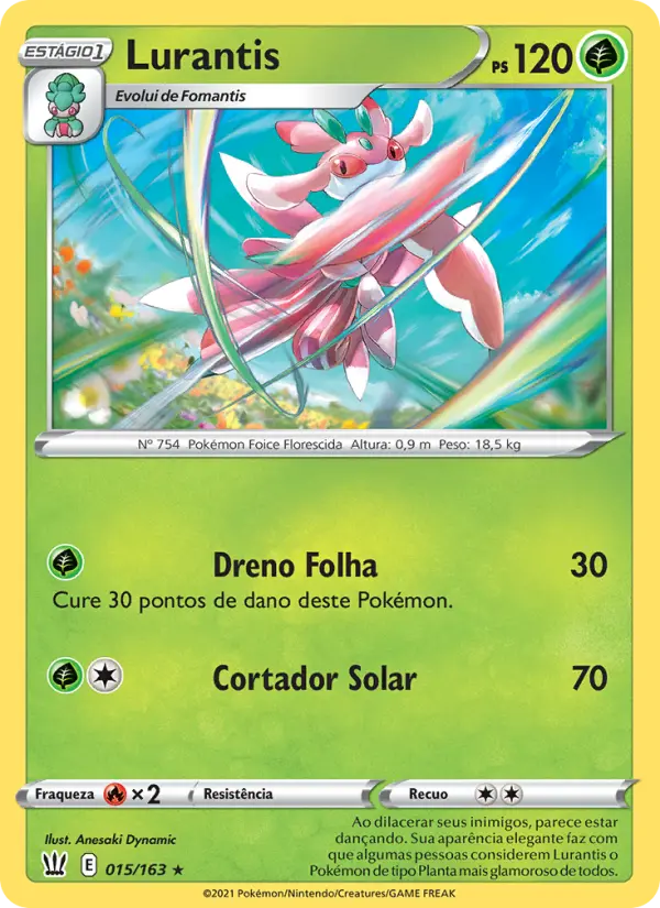 Carta Lurantis, número 15/163 da coleção Estilos de Batalha