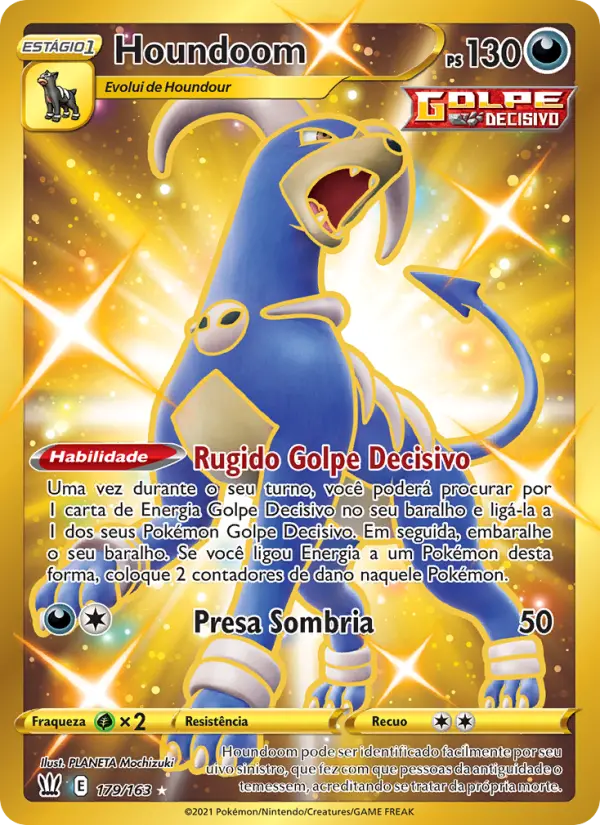 Carta Houndoom, número 179/163 da coleção Estilos de Batalha