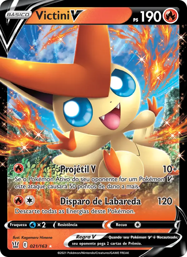 Carta Victini V, número 21/163 da coleção Estilos de Batalha