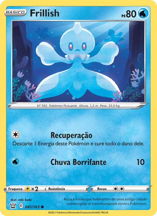 Carta Frillish, número 41/163 da coleção Estilos de Batalha