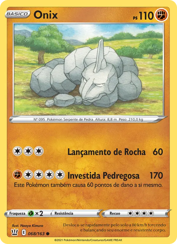 Carta Onix, número 68/163 da coleção Estilos de Batalha