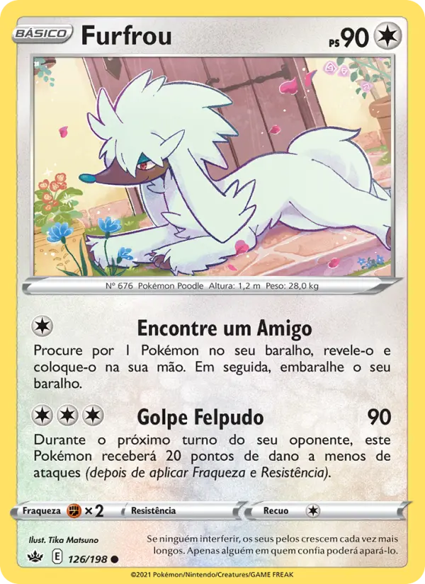 Carta Furfrou, número 126/198 da coleção Reinado Arrepiante