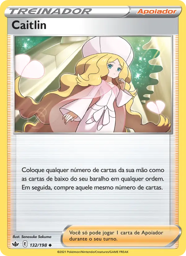 Carta Caitlin, número 132/198 da coleção Reinado Arrepiante