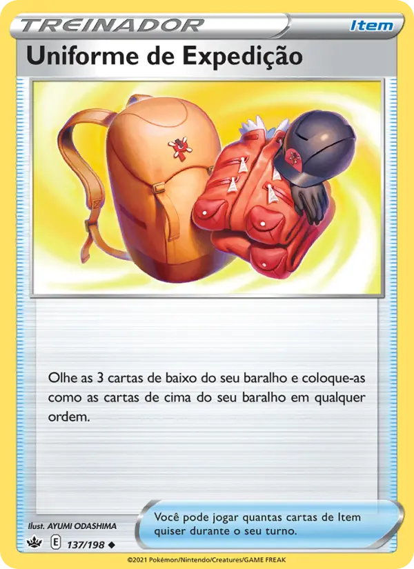 Carta Uniforme de Expedição, número 137/198 da coleção Reinado Arrepiante