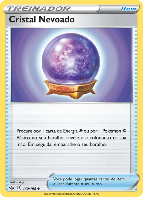Carta Cristal Nevoado, número 140/198 da coleção Reinado Arrepiante