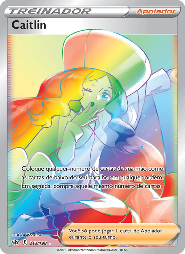 Carta Caitlin, número 213/198 da coleção Reinado Arrepiante