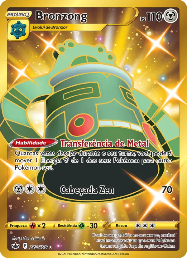 Carta Bronzong, número 223/198 da coleção Reinado Arrepiante