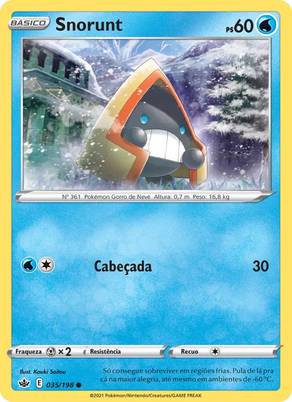 Carta Snorunt, número 35/198 da coleção Reinado Arrepiante