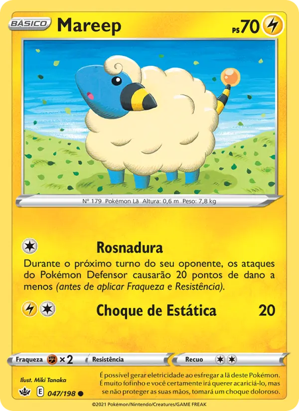 Carta Mareep, número 47/198 da coleção Reinado Arrepiante