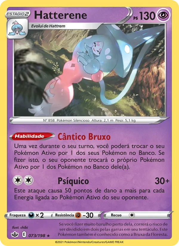 Carta Hatterene, número 73/198 da coleção Reinado Arrepiante
