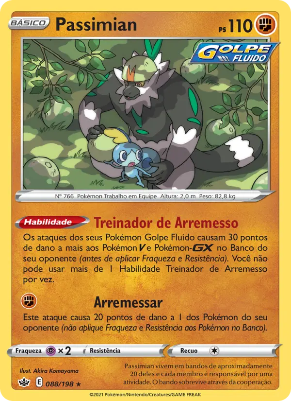 Carta Passimian, número 88/198 da coleção Reinado Arrepiante