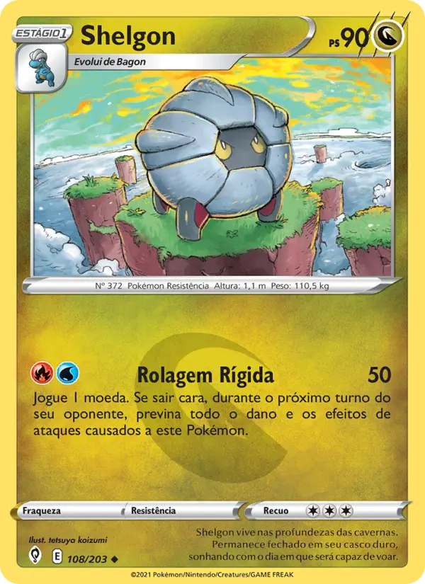 Carta Shelgon, número 108/203 da coleção Céus em Evolução