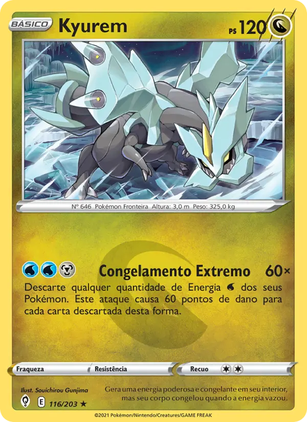 Carta Kyurem, número 116/203 da coleção Céus em Evolução