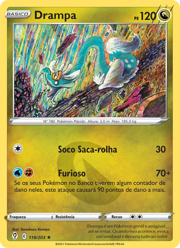 Carta Drampa, número 119/203 da coleção Céus em Evolução