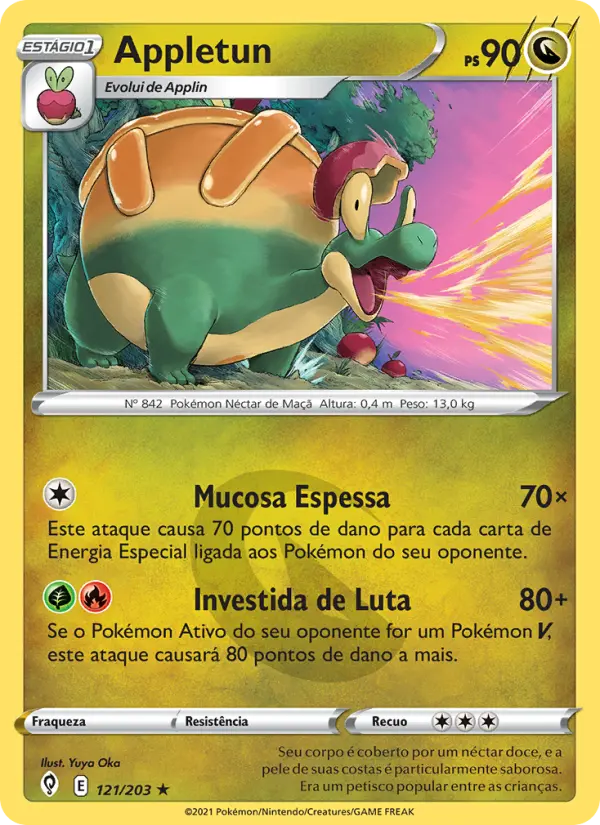 Carta Appletun, número 121/203 da coleção Céus em Evolução