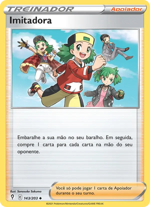 Carta Imitadora, número 143/203 da coleção Céus em Evolução