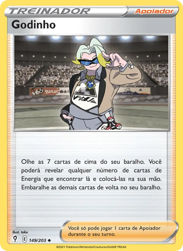Carta Godinho, número 149/203 da coleção Céus em Evolução