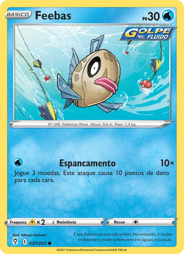 Carta Feebas, número 37/203 da coleção Céus em Evolução