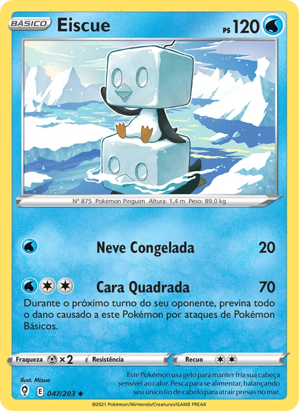 Carta Eiscue, número 47/203 da coleção Céus em Evolução