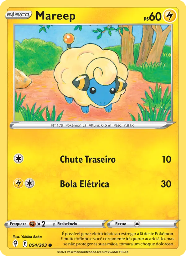 Carta Mareep, número 54/203 da coleção Céus em Evolução