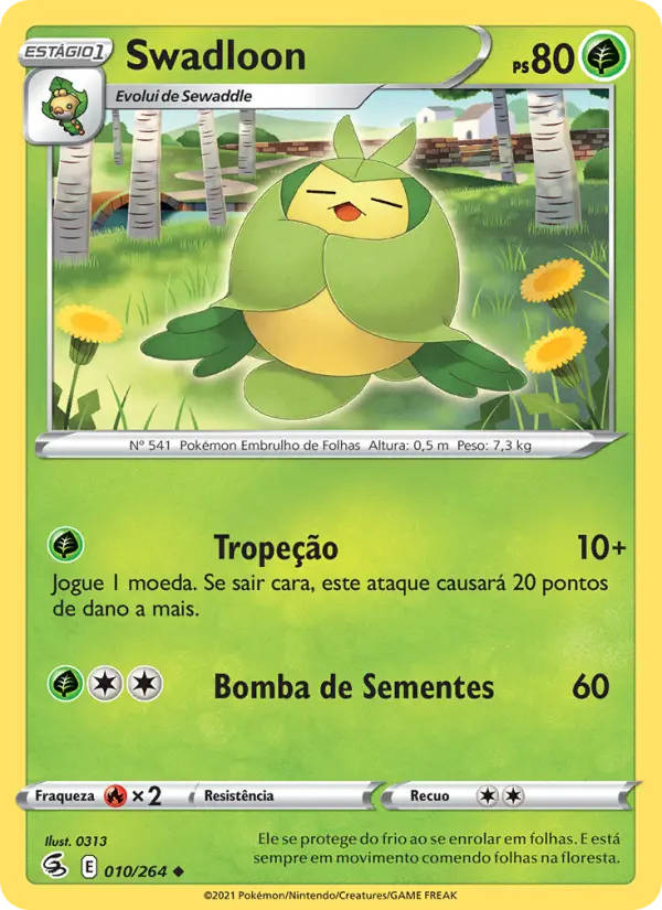 Carta Swadloon, número 10/264 da coleção Golpe Fusão