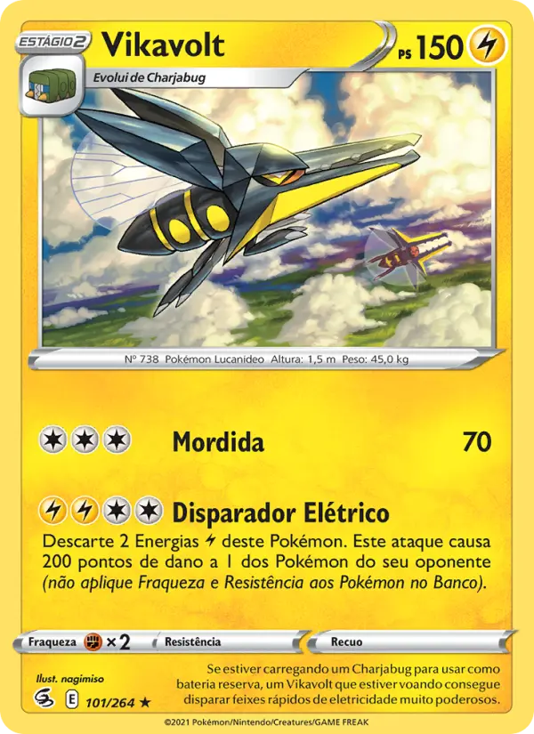 Carta Vikavolt, número 101/264 da coleção Golpe Fusão